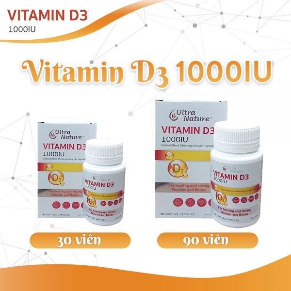 Vitamin D3 1000IU ALC Hỗ trợ điều trị xương khớp (hộp 30 viên) | GS SHOP