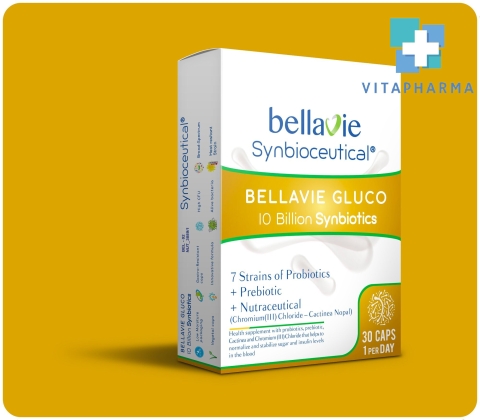 BellaVie GLUCO – Viên Uống Bổ Sung Lợi Khuẩn, Giúp Cân Bằng Đường Huyết (Hộp 30 viên)