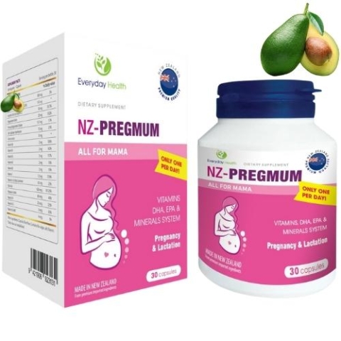 Bổ bầu NZ-Pregmum Vitamin tổng hợp cho phụ nữ mang thai và cho con bú sản phẩm nhập khẩu new zealand hộp 30 viên_11