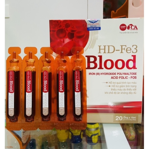 Bổ máu HD-Fe3 Blood - Hộp 20 Ống_11