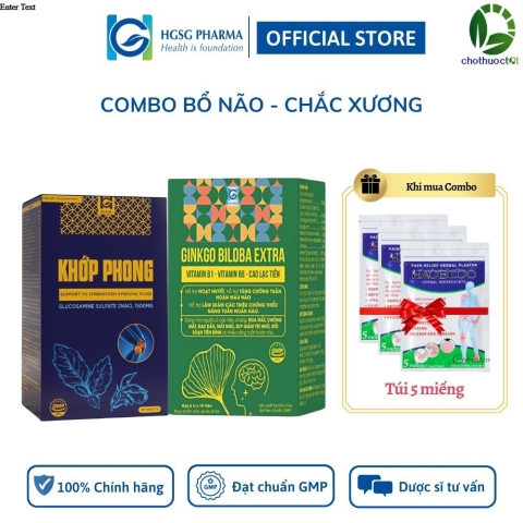 Bộ sản phẩm Khớp Phong & Ginkgo Biloba Extra HGSG Pharma Hộp 30 viên_11