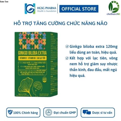 Bộ sản phẩm Khớp Phong & Ginkgo Biloba Extra HGSG Pharma Hộp 30 viên_13