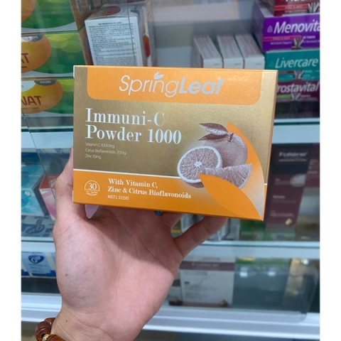 Bột C tăng đề kháng Spring Leaf Immuni-C Powder 1000 Hộp 30 Gói_11