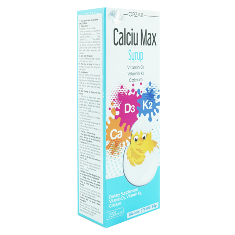 Calciu Max Syrup – Bổ sung Canxi, Vitamin D3 và K2_123
