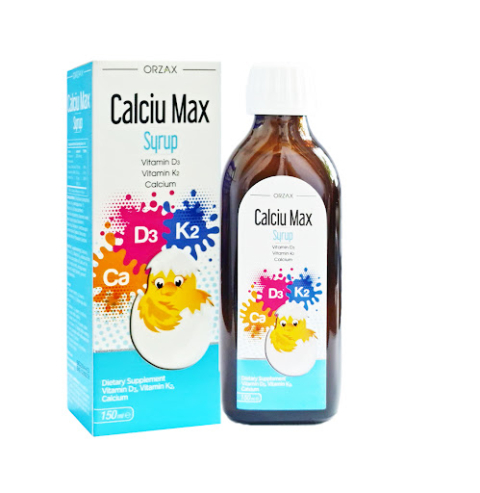 Calciu Max Syrup – Bổ sung Canxi, Vitamin D3 và K2
