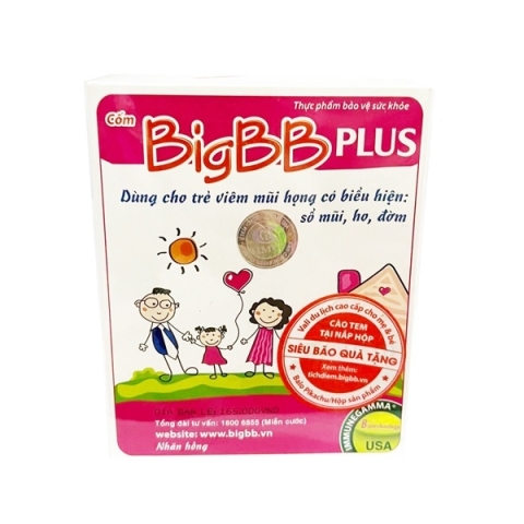 Cốm BigBB Plus Giúp Tăng Đề Kháng Đường Hô Hấp Cho Bé - Hộp 16 gói Hồng_12