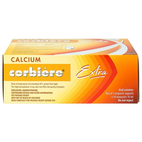 Dung Dịch Uống Calcium Corbiere Extra 10Ml Sanofi Bổ Sung Canxi (Hộp 3 Vỉ X 30 Ống)_123