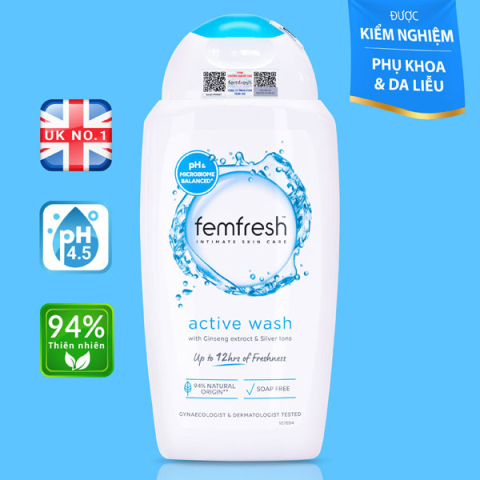 Dung dịch vệ sinh phụ nữ Femfresh Sensitive Intimate Wash 0% cho làn da nhạy cảm 250ml