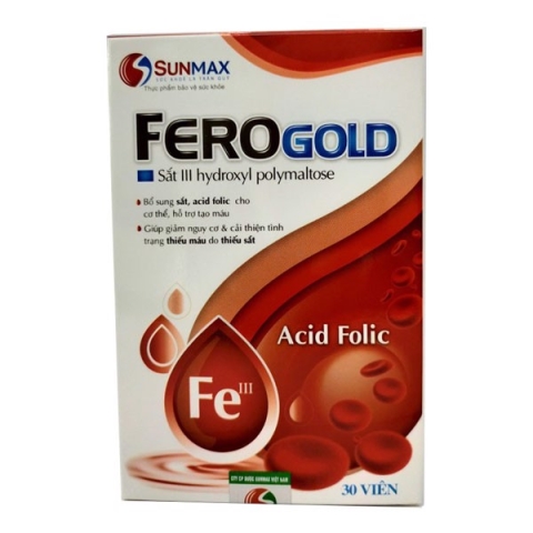 FeroGold - Bổ Sung Sắt, Acid Folic Cho Cơ Thể Hộp 40 Viên_11