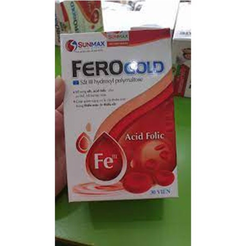 FeroGold - Bổ Sung Sắt, Acid Folic Cho Cơ Thể Hộp 40 Viên_12