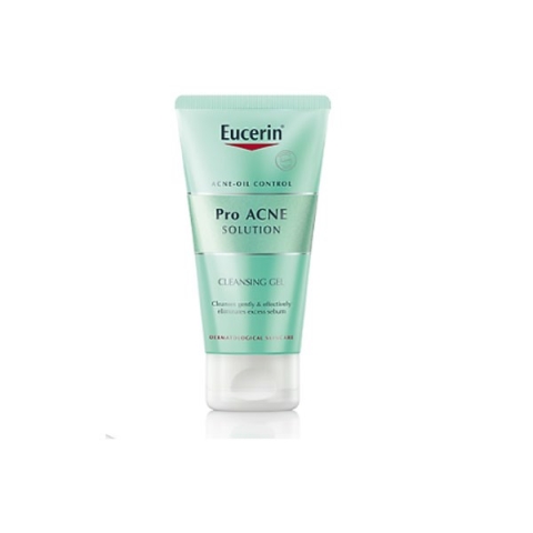 Gel Rửa Mặt Làm Sạch Dành Cho Da Nhờn Mụn Eucerin Pro Acne Cleansing Gel Chai 75ml