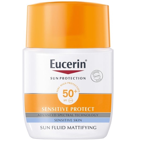 Kem Chống Nắng Cho Mọi Loại Da, Đặc Biệt Da Nhạy Cảm Eucerin Sensitive Protect Sun Mattifying Fluid SPF50+ Chai 50ml_13