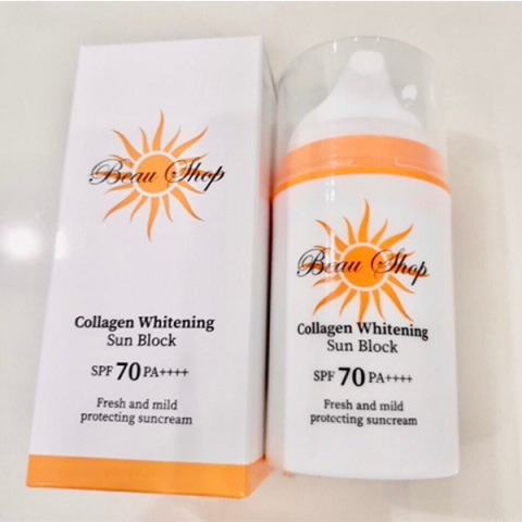 Kem Chống Nắng Collagen Whitening Sun Block SPF70 PA++++ (80g/Hộp)_11