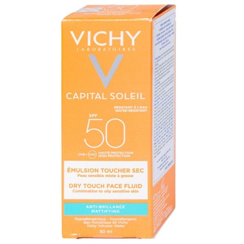 Kem Chống Nắng Vichy Capital Soleil Dry Touch Face Fluid Spf50 Uva+Uvb M Dạng Sữa Không Gây Nhờn Rít_12
