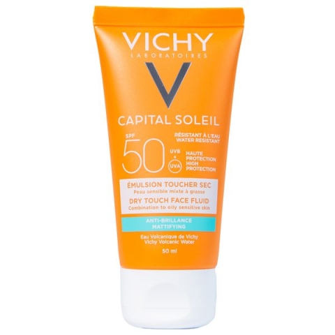 Kem Chống Nắng Vichy Capital Soleil Dry Touch Face Fluid Spf50 Uva+Uvb M Dạng Sữa Không Gây Nhờn Rít_16