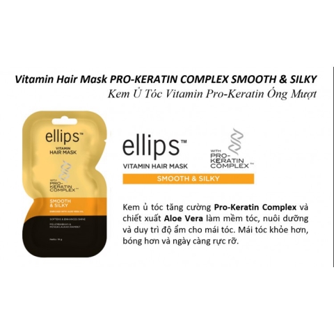 Kem Ủ Tóc Ellips Vitamin Hair Chứa Pro-Keratin Mask Dưỡng Tóc Bóng Mượt_13