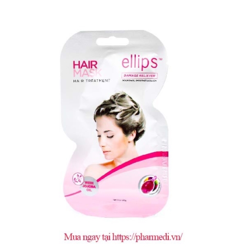 Kem Ủ Tóc Phục Hồi Hư Tổn Ellips Hair Mask Hair Treatment 20G_11