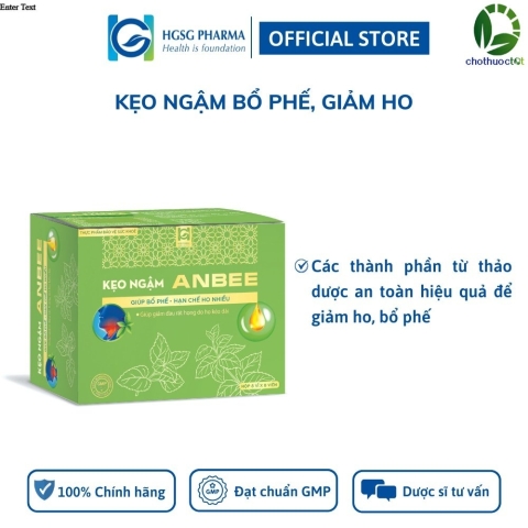 Kẹo Ngậm Giảm Ho An Bee HGSG Pharma (Hộp 8 vỉ x 8 viên)_12