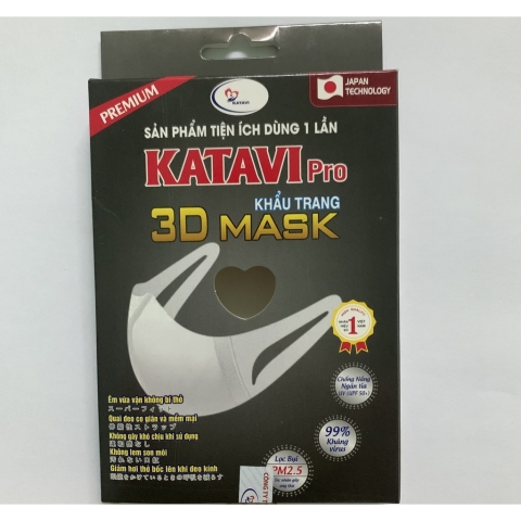 Khẩu trang 3D Mask Katavi Pro Hộp 10 cái_11