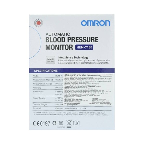 Máy Automatic Blood Pressure Monitor Hem-7130 Omron Đo Huyết Áp Tự Động_123