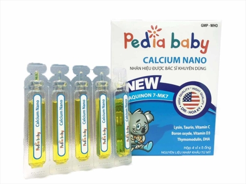PEDIA BABY CALCIUM NANO NEW MENAQUINON 7-MK7 - Hộp 20 ống_12