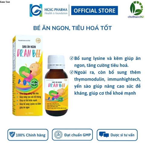 Siro Ăn Ngon Dr. An Bee HGSG Pharma (Chai 100ml)_12