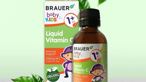 Siro Brauer Baby Kids Liquid Vitamin C Bổ Sung Vitamin C 100Ml
