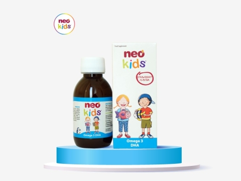 Siro Hỗ Trợ Bổ Sung DHA Vitamin Cho Trẻ - Omega 3 DHA Neo Kids 150ml