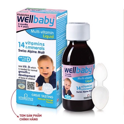 Siro Hỗ Trợ Nâng Cao Sức Đề Kháng Cho Trẻ Wellbaby Multi-Vitamin Liquid Vitabiotics Chai 150ml_11