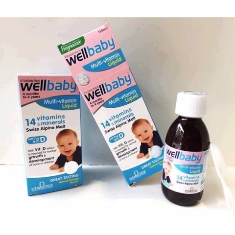 Siro Hỗ Trợ Nâng Cao Sức Đề Kháng Cho Trẻ Wellbaby Multi-Vitamin Liquid Vitabiotics Chai 150ml_123