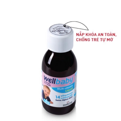 Siro Hỗ Trợ Nâng Cao Sức Đề Kháng Cho Trẻ Wellbaby Multi-Vitamin Liquid Vitabiotics Chai 150ml_13