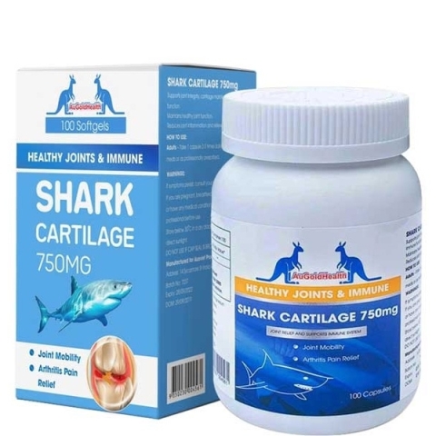 Sụn AuGoldHealth Shark Cartilage 750MG Giảm Đau Khớp Cứng Khớp Chai 100 Viên_11