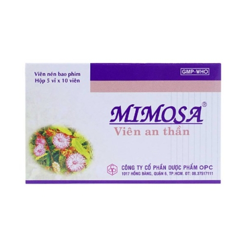 Thuốc an thần Mimosa OPC giúp dễ ngủ, ngủ sâu, ngon giấc (5 vỉ x 10 viên)_11