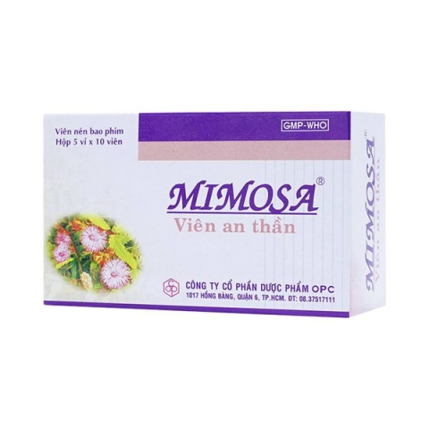 Thuốc an thần Mimosa OPC giúp dễ ngủ, ngủ sâu, ngon giấc (5 vỉ x 10 viên)_15