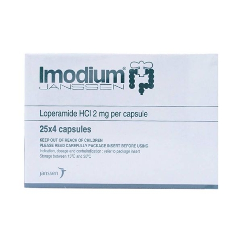 Thuốc Imodium 2mg Janssen điều trị tiêu chảy cấp ở người lớn và trẻ em (25 vỉ x 4 viên)_123