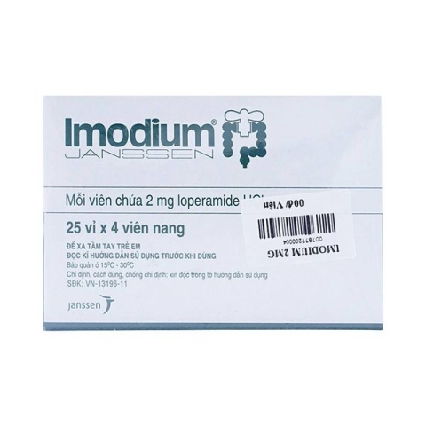Thuốc Imodium 2mg Janssen điều trị tiêu chảy cấp ở người lớn và trẻ em (25 vỉ x 4 viên)_12