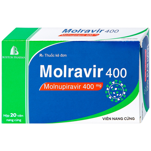Thuốc Molravir 400Mg Boston Điều Trị Covid-19 (2 Vỉ X 10 Viên)