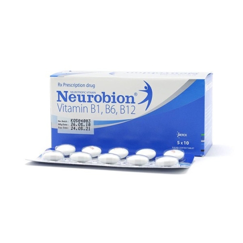 Thuốc Neurobion Vitamin B1, B6, B12 Merck (Xanh) Trị Rối Loạn Thần Kinh Ngoại Vi (Hộp 5 Vỉ X 10 Viên)_11