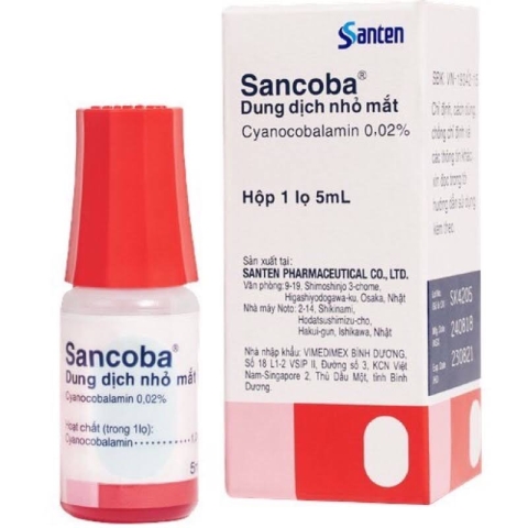 Thuốc Nhỏ Mắt Sancoba Santen Cải Thiện Mỏi Mắt Do Điều Tiết Chai 5Ml_11