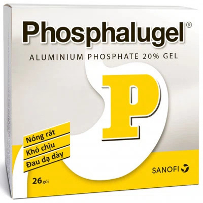 Thuốc Phosphalugel Sanofi giảm độ axit của dạ dày (26 gói x 20g)