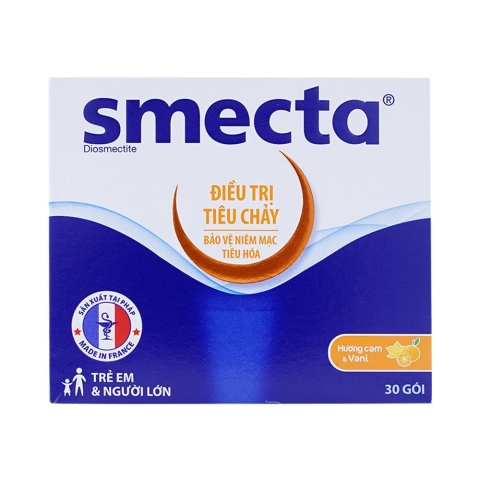 Thuốc Smecta Beaufour Ipsen điều trị tiêu chảy, bảo vệ niêm mạc tiêu hoá (30 gói)