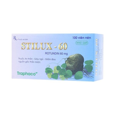 Thuốc Stilux 60mg Traphaco giúp an thần gây ngủ với liều thấp (10 vỉ x 10 viên)_123