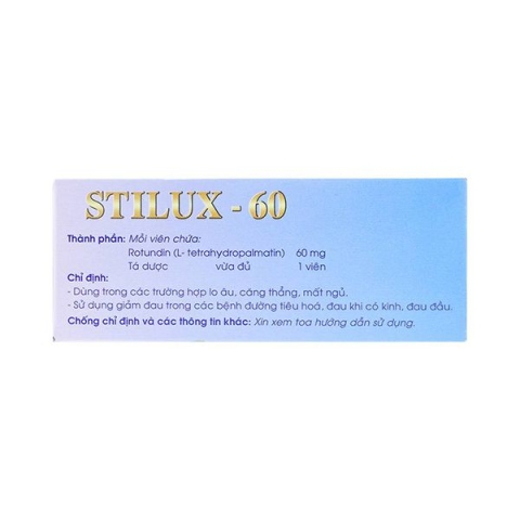 Thuốc Stilux 60mg Traphaco giúp an thần gây ngủ với liều thấp (10 vỉ x 10 viên)_15