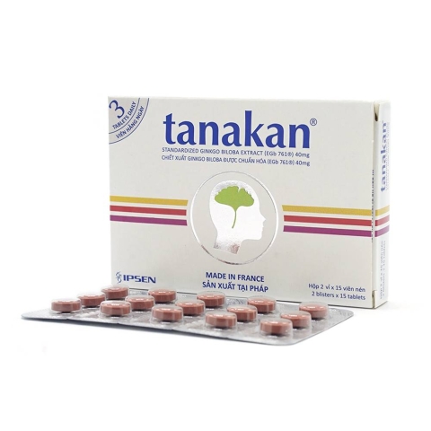 Thuốc Tanakan 40Mg Ipsen Trị Rối Loạn Nhận Thức Ở Người Lớn (Hộp 2 Vỉ X 15 Viên)