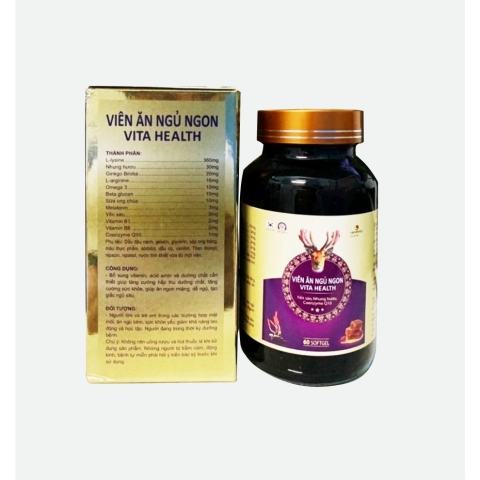 Thuốc Viên Ăn Ngủ Ngon Vita Health - Hộp 60 viên_12
