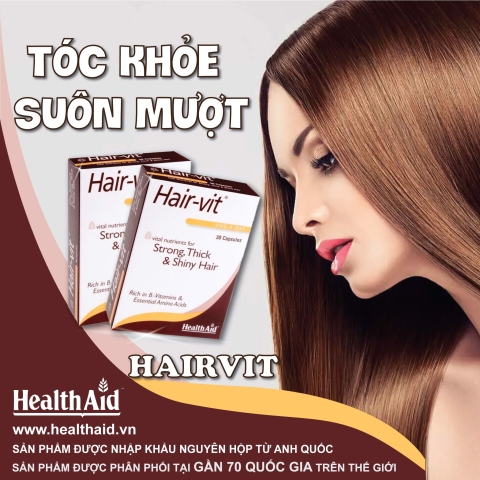 Tóc Mọc Nhanh, Viên Mọc Tóc Hair Vit Health Aid Hộp 30 Viên_12