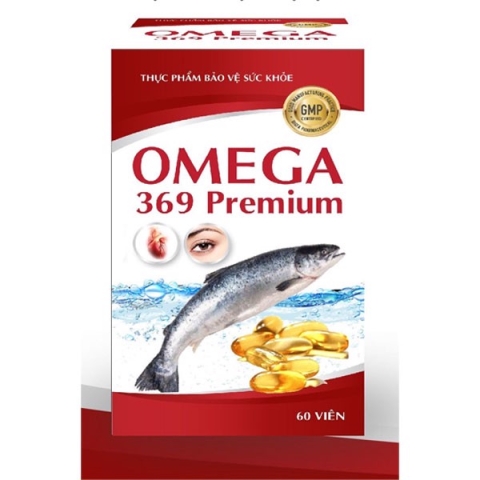 Viên Dầu Cá Cải Thiện Thị Lực Omega 369 Premium Hộp 60 Viên