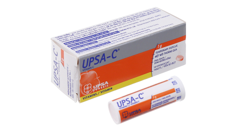 Viên Sủi UPSA-C 1g Thiếu Vitamin C Tăng Đề Kháng Tuýp 10 Viên