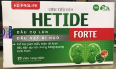 Viên tiểu đêm Hetide Forte - Hỗ Trợ Hội Chứng Bàng Quang Kích Thích Hộp 20 Viên_11