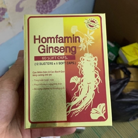Viên uống Homfamin Ginseng Mediphar Cung Cấp Vitamin Và Muối Khoáng Hộp 60 Viên_13